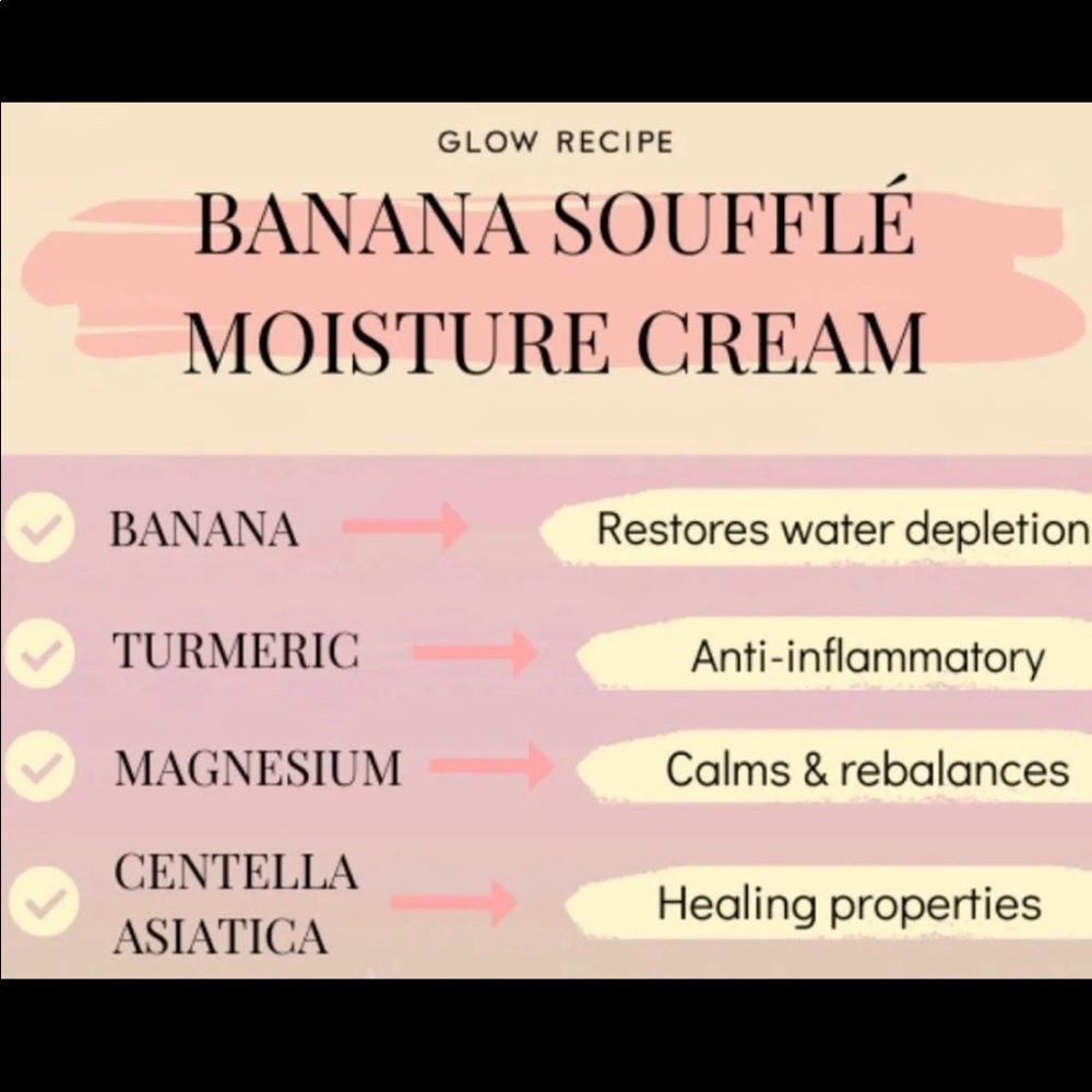 3x Glow Recipe Banana Soufflé Moisture Cream - Picture 2 of 3